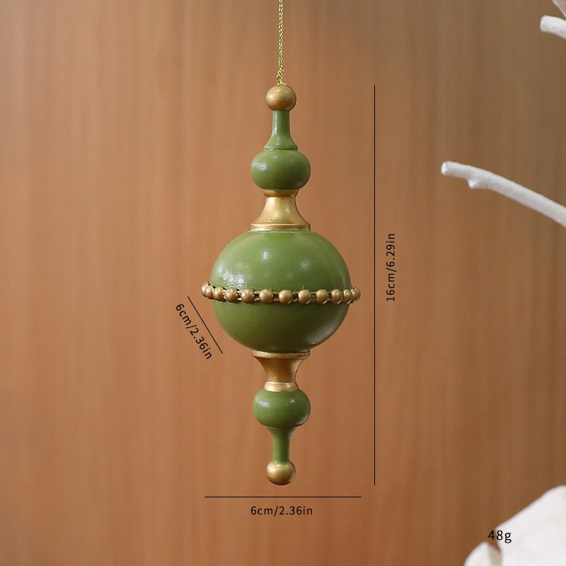 Christmas Wooden Acorn Star Tree Ornament Holiday Decoration Window Hanging