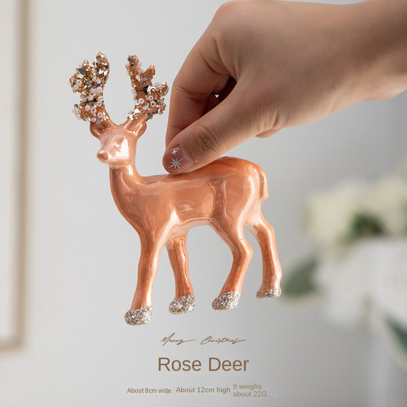 Christmas Decoration Reindeer Hanging Ornament Candy Cane Ice Stick Creative Christmas Hanging Decor for Wardrobe Scene Decoration Gift