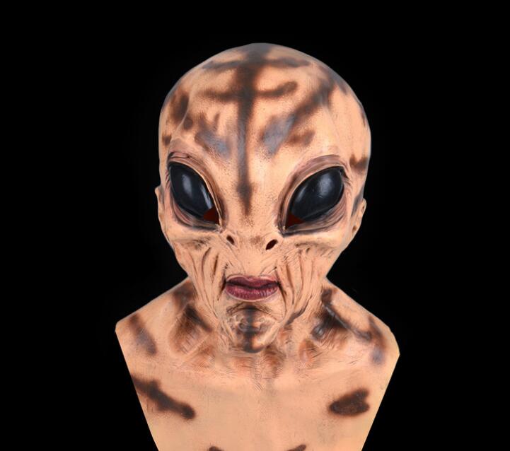 Halloween Alien Mask Scary Horrible Big Eyes Horror Alien Mask Full Head Latex Mask Magic Mask Monster Mask
