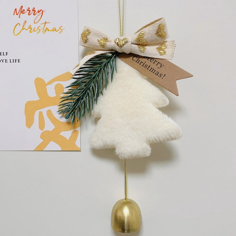 Christmas tree bell pendant, hanging bell decoration, doorbell decoration, Christmas car hanging, wind chime gift