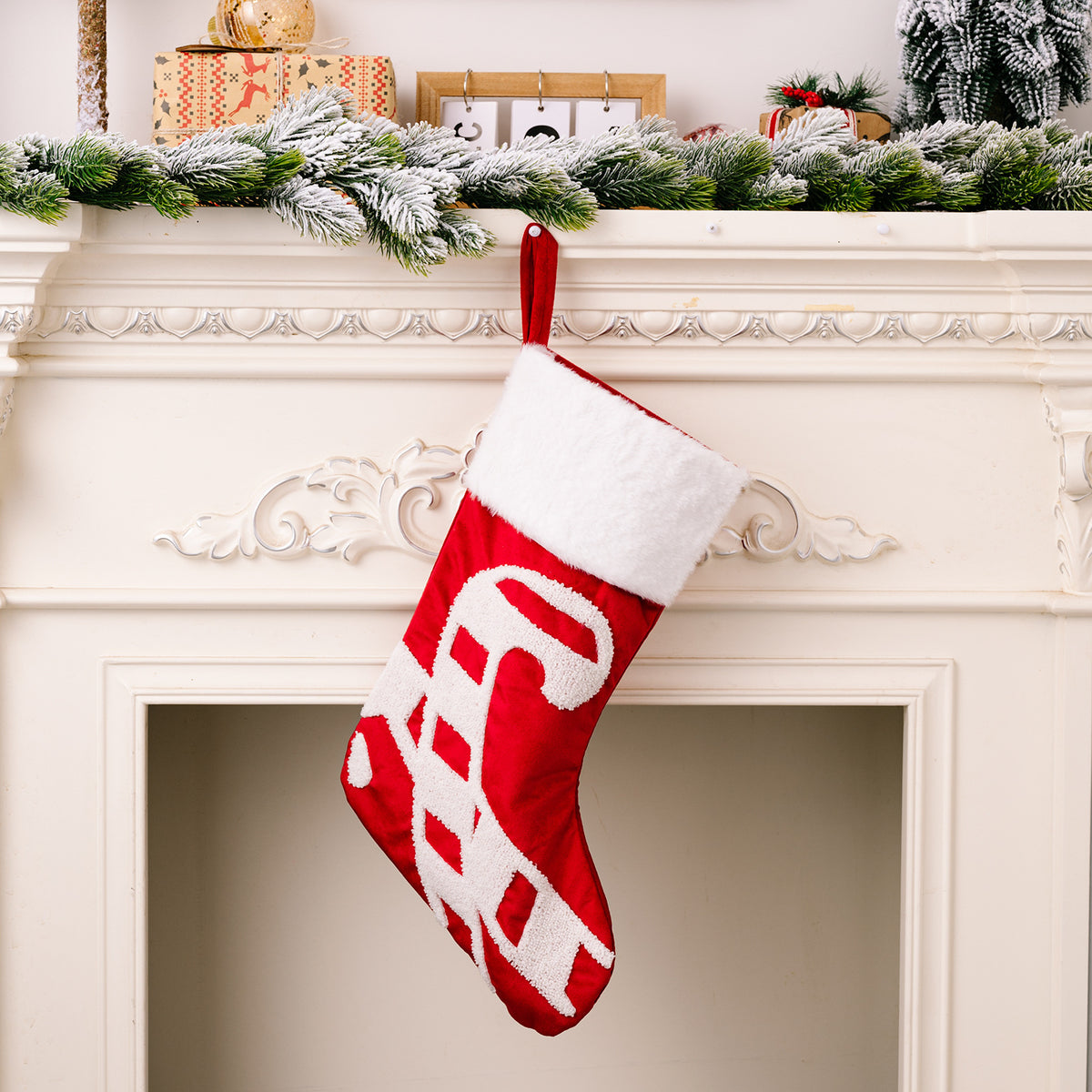 Christmas Decoration Products Creative Snowflake High end Christmas Socks Red Gift Socks Gift Bag