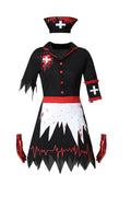 Halloween Vampire Nurse Horror Zombie Cosplay Costume Dress for Women