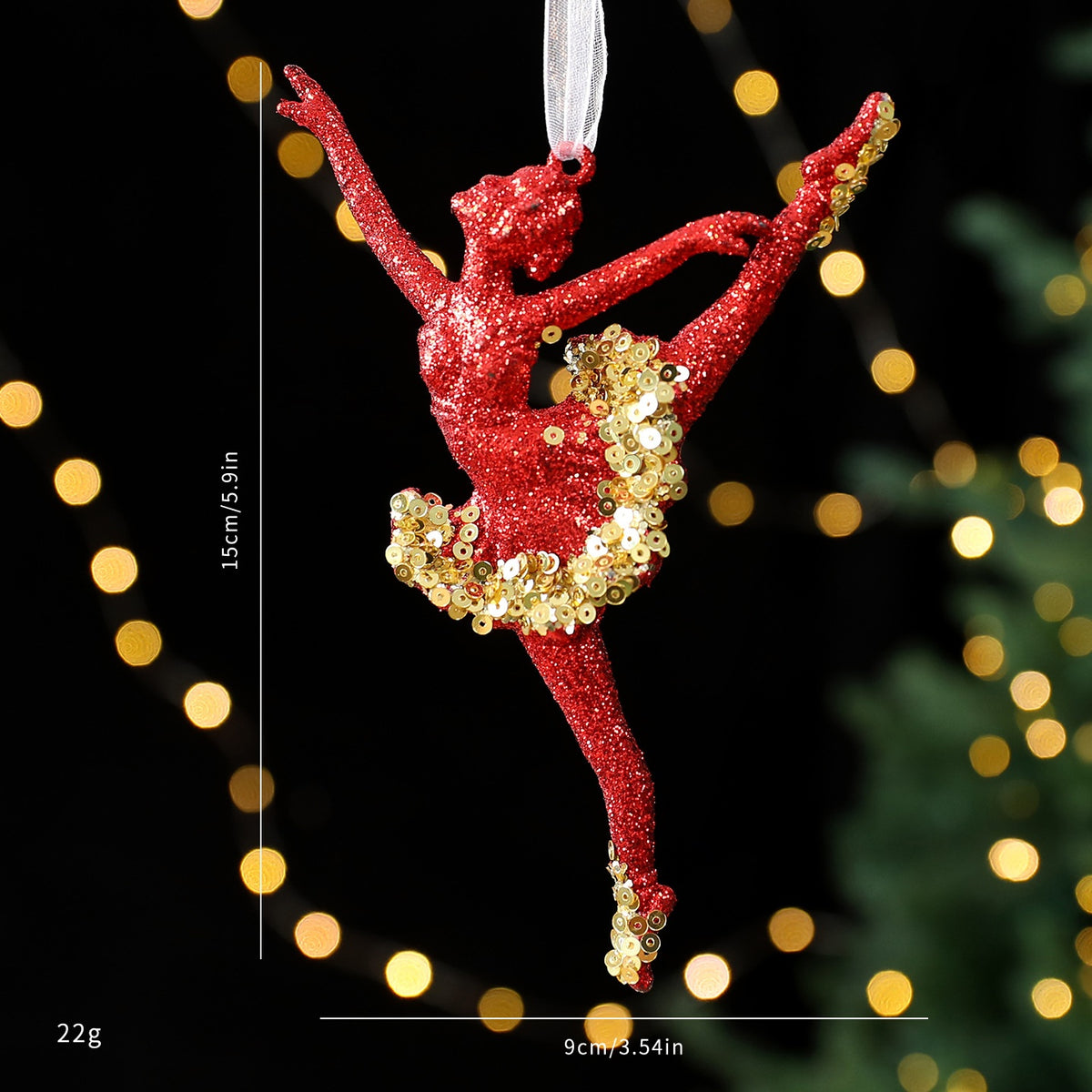 Saintyuan PC Sequin Glitter Pendant Christmas Decoration Snowflake Ornament for Christmas Tree Decoration