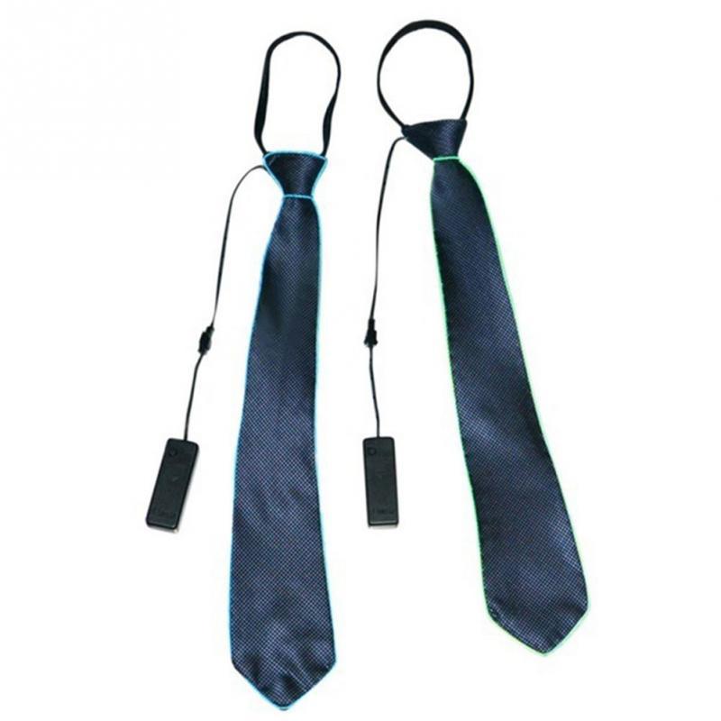 LED Arrow Light-Up Tie, EL Cold Light Tie Formal Wedding Groom Fashion Accessory