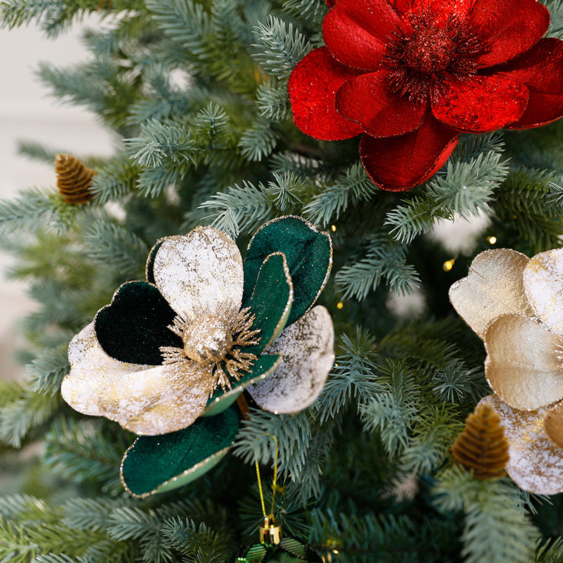 Christmas Flower Artificial Flower Dried Flower Festival Decoration European Style Preserved Flower Ornament Christmas Tree Decoration