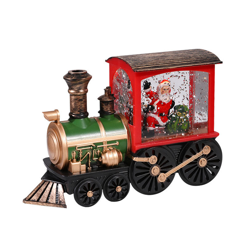 Christmas European Vintage Locomotive LED Warm Light Decoration