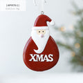 Christmas Decoration Decoration Santa Claus Snowman Christmas Tree Resin Small Pendant Pendant