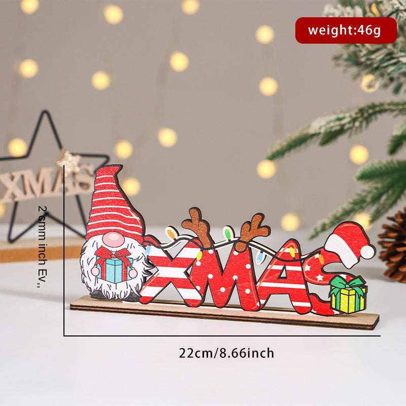 Christmas Wooden Decorations, Christmas Home Decoration, Snowman Wood Sign, Santa Claus, Christmas Tree Ornament