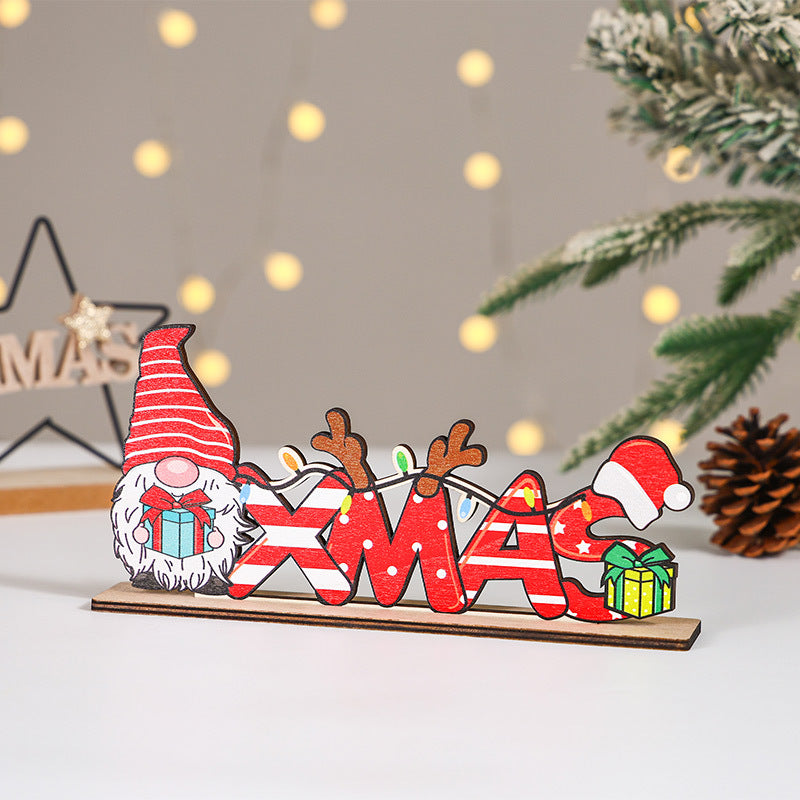 Christmas Wooden Decorations, Christmas Home Decoration, Snowman Wood Sign, Santa Claus, Christmas Tree Ornament