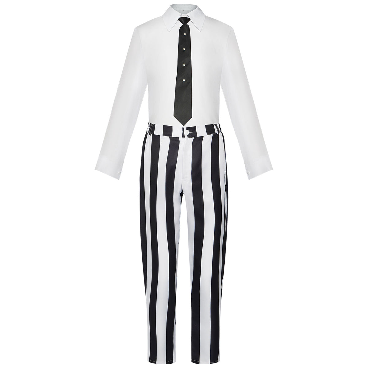 Halloween Beetlejuice Michael Keaton Costume Cosplay Suit Performance Outfit