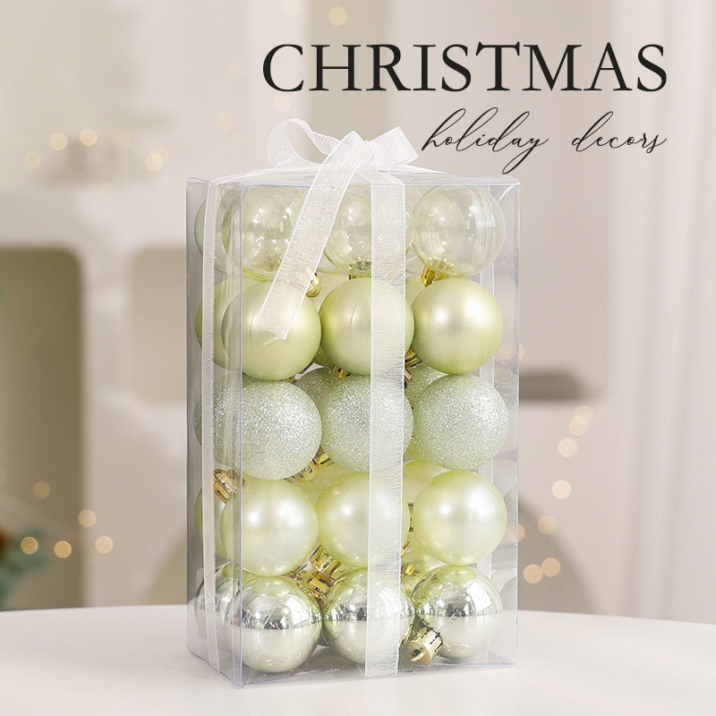 Christmas Ball Electroplated Irregular Painted Christmas Decoration Ornament Hanging Decor