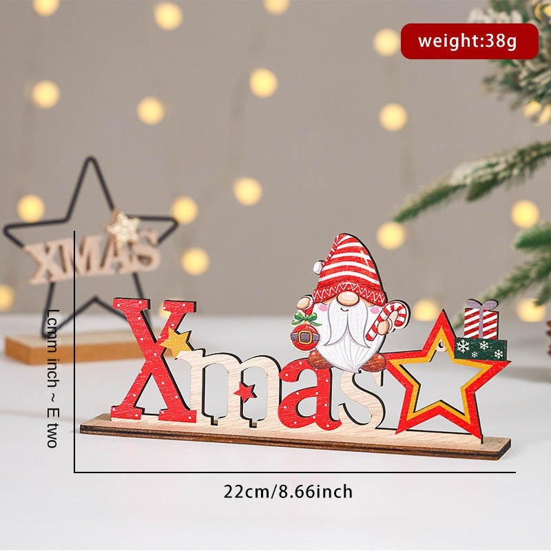 Christmas Wooden Decorations, Christmas Home Decoration, Snowman Wood Sign, Santa Claus, Christmas Tree Ornament