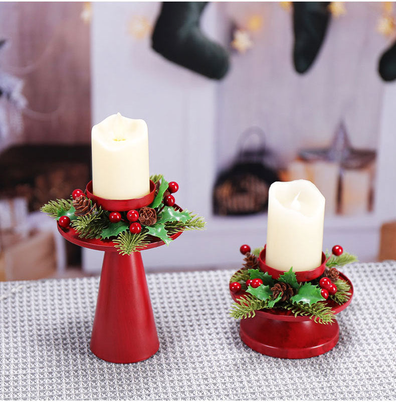 Christmas ornament creative retro decoration Christmas candle holder