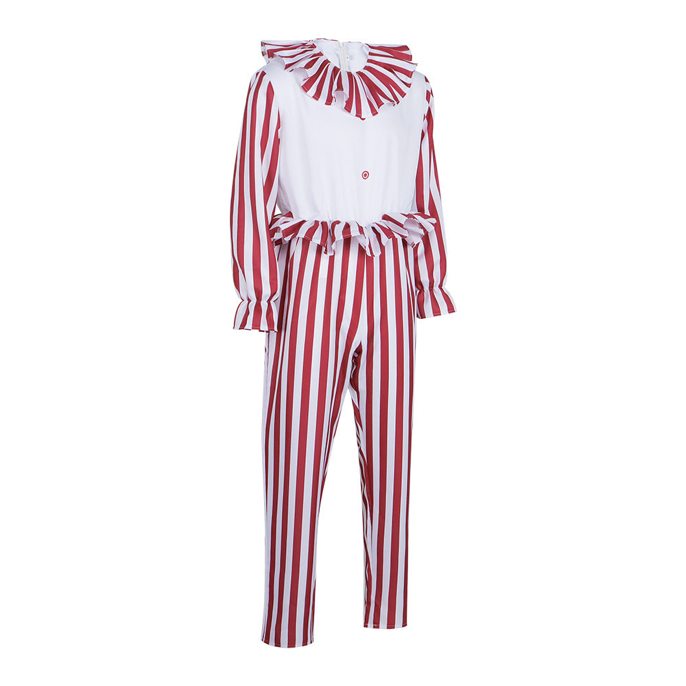 Clown Costume for Cornfield Clown Horror Role Play, Cosplay Stage Outfit