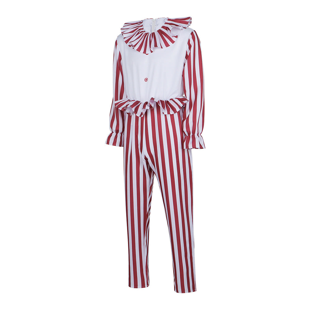 Clown Costume for Cornfield Clown Horror Role Play, Cosplay Stage Outfit