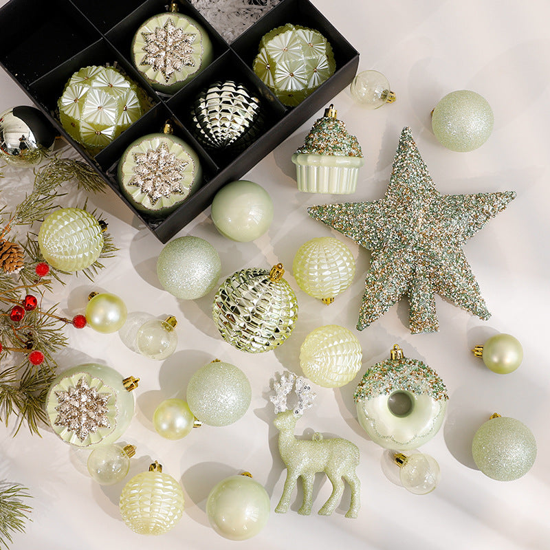 Christmas Ball Electroplated Irregular Painted Christmas Decoration Ornament Hanging Decor