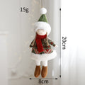 Christmas Decoration Fabric Doll Small Doll Pendant Plush Elk Santa Claus Snowman Christmas Tree Decoration