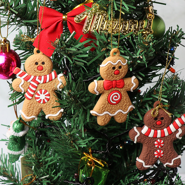 New Gingerbread Man Christmas Tree Decoration Christmas Scene Decoration Pendant