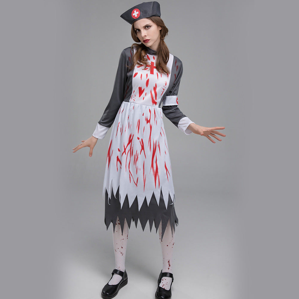Halloween costume horror zombie vampire nurse game server
