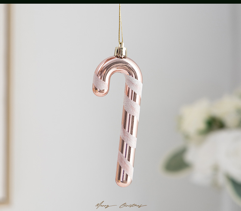 Christmas Decoration Reindeer Hanging Ornament Candy Cane Ice Stick Creative Christmas Hanging Decor for Wardrobe Scene Decoration Gift