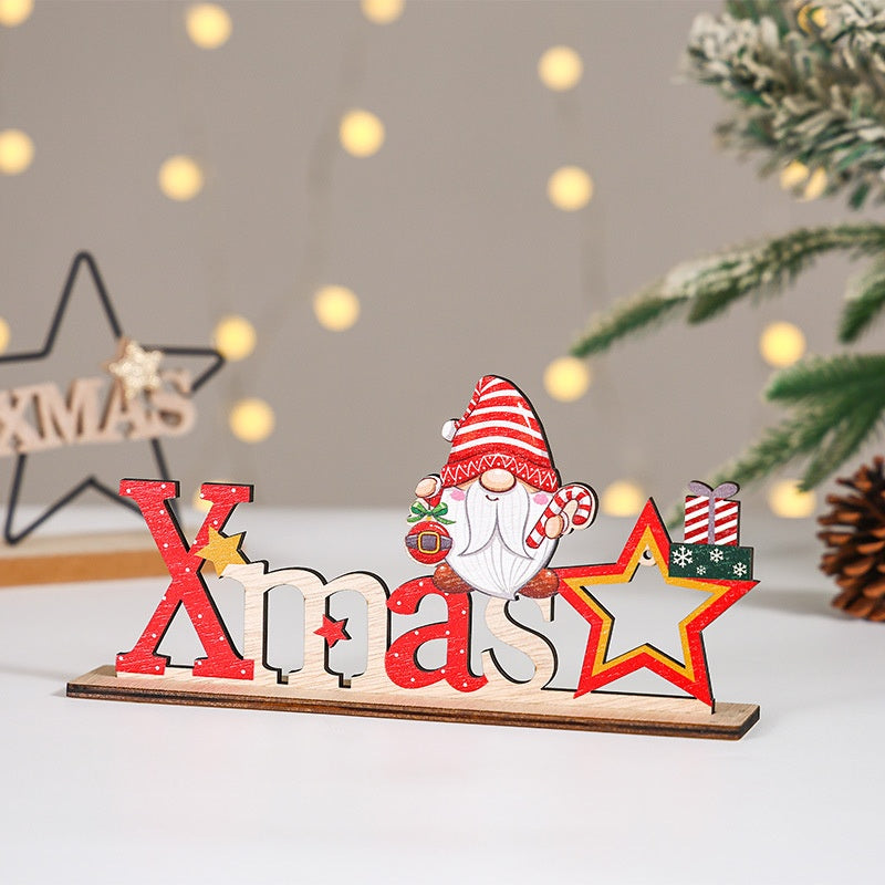 Christmas Wooden Decorations, Christmas Home Decoration, Snowman Wood Sign, Santa Claus, Christmas Tree Ornament