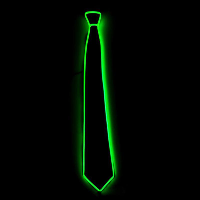 LED Arrow Light-Up Tie, EL Cold Light Tie Formal Wedding Groom Fashion Accessory