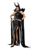 Gothic Vampire Robe Sexy Queen Sleeping Beauty Cape Dress
