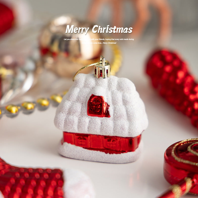 Christmas Decoration Reindeer Hanging Ornament Candy Cane Ice Stick Creative Christmas Hanging Decor for Wardrobe Scene Decoration Gift