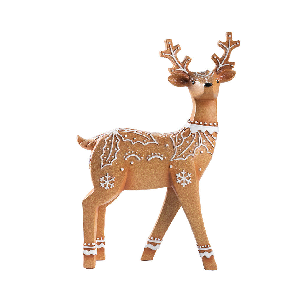Christmas Deer Resin Ornament Furniture Decoration Craft Christmas Decor