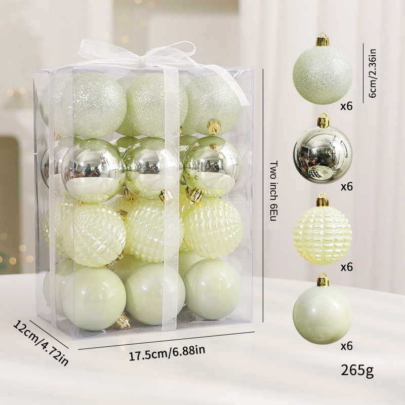 Christmas Ball Electroplated Irregular Painted Christmas Decoration Ornament Hanging Decor