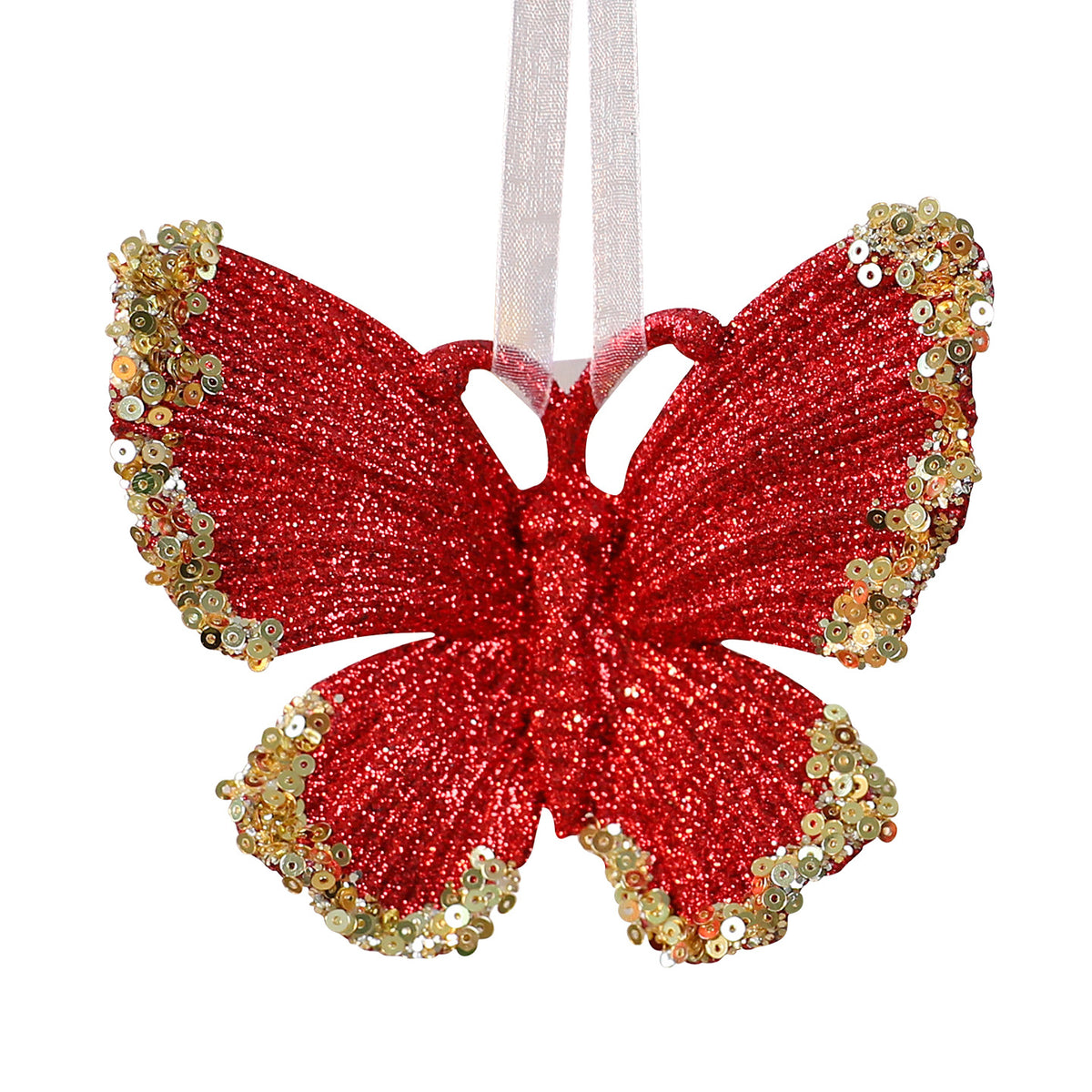Saintyuan PC Sequin Glitter Pendant Christmas Decoration Snowflake Ornament for Christmas Tree Decoration