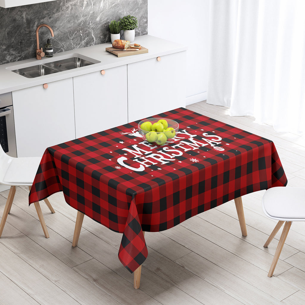 Christmas tablecloth holiday table decoration Christmas tea table tablecloth