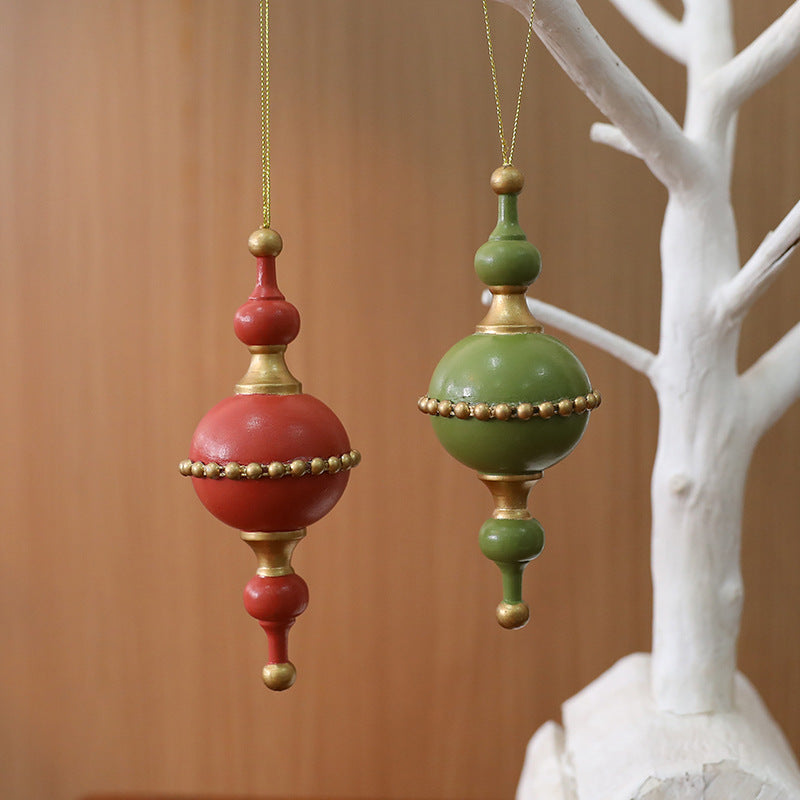 Christmas Wooden Acorn Star Tree Ornament Holiday Decoration Window Hanging