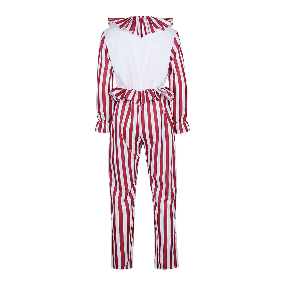 Clown Costume for Cornfield Clown Horror Role Play, Cosplay Stage Outfit