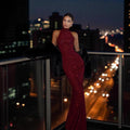 Fashionable Sexy Evening Gown for Women Elegant Strapless Bodycon Long Dress