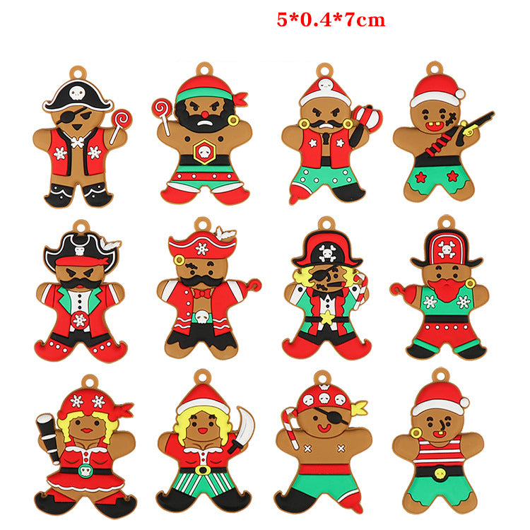 New Gingerbread Man Christmas Tree Decoration Christmas Scene Decoration Pendant