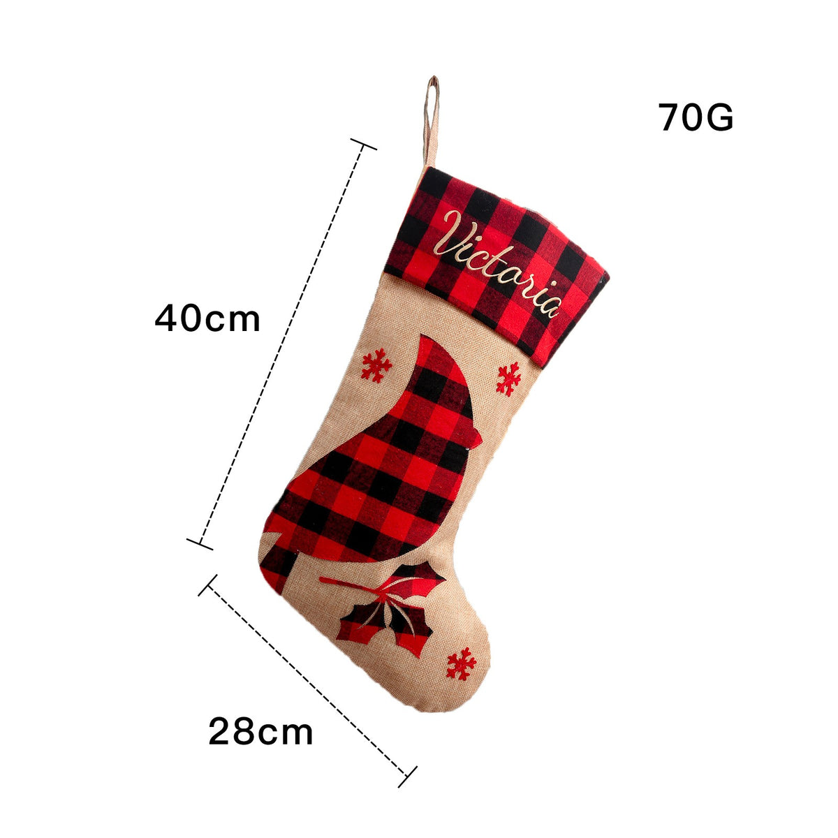 Christmas Decoration Large Machine Embroidered Christmas Socks Christmas Gebu Elk Snowflake Children's Gift Socks Pendant