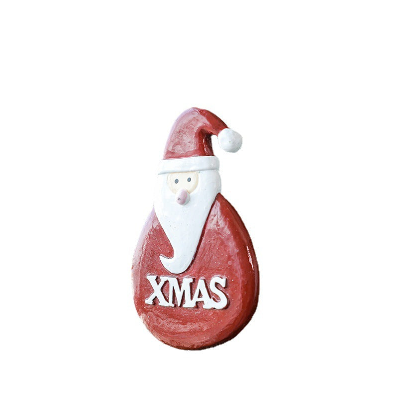 Christmas Decoration Decoration Santa Claus Snowman Christmas Tree Resin Small Pendant Pendant
