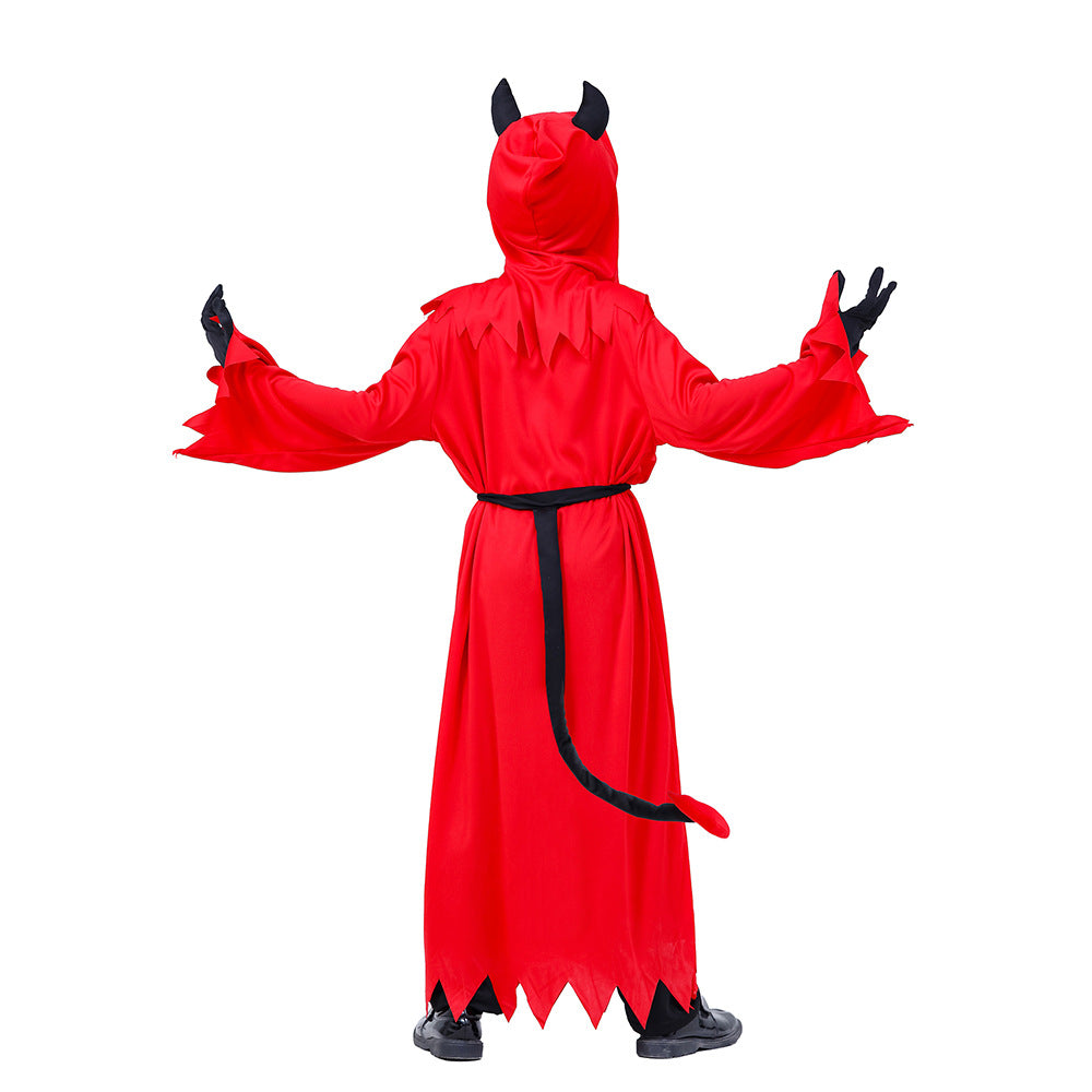 Halloween Children's Death Reaper Plays Red Devil cosplay Party Costume