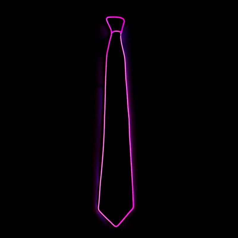 LED Arrow Light-Up Tie, EL Cold Light Tie Formal Wedding Groom Fashion Accessory