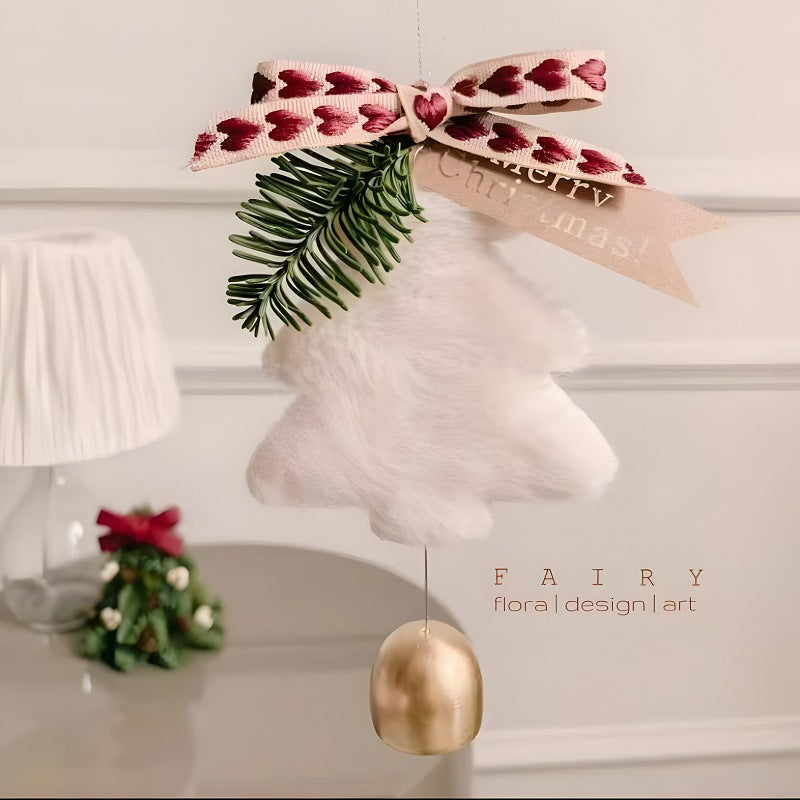 Christmas tree bell pendant, hanging bell decoration, doorbell decoration, Christmas car hanging, wind chime gift