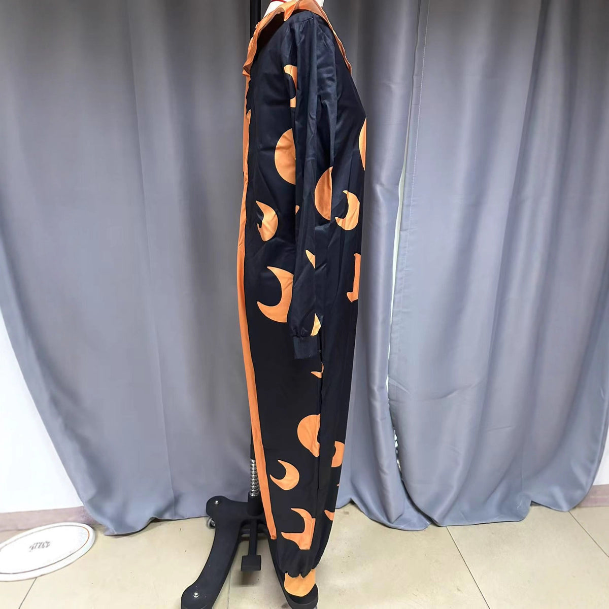 Halloween Costume Printed Long Sleeve Pants Jumpsuit for Women