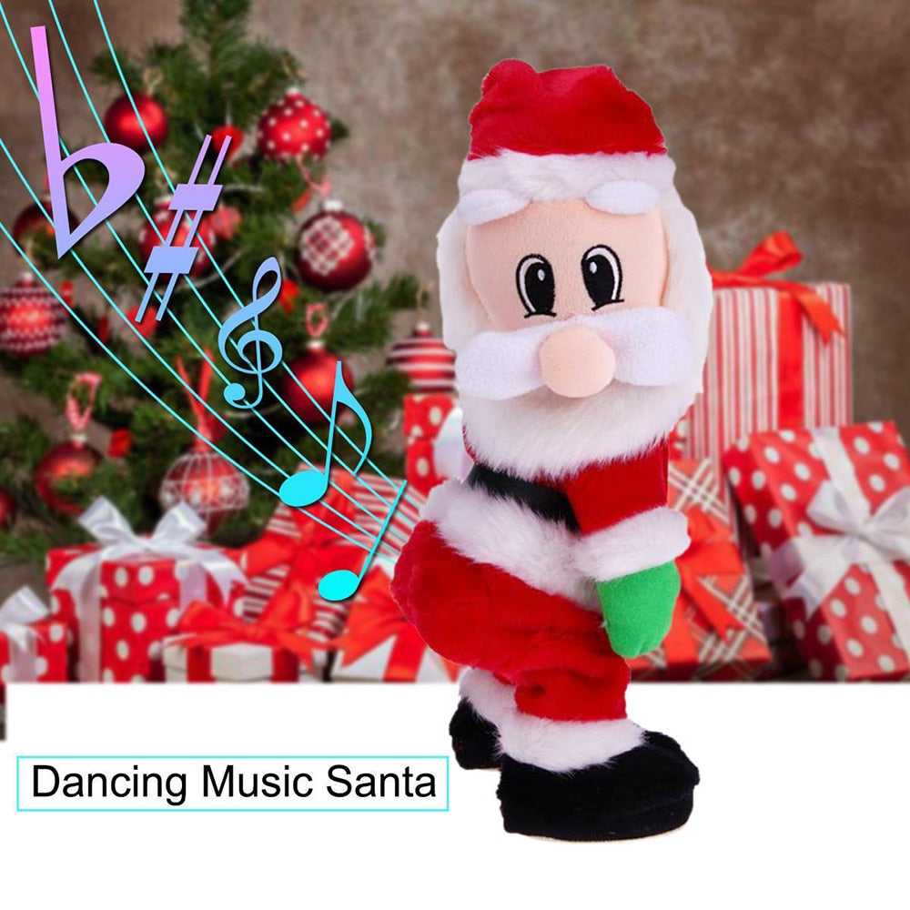 Electric Santa Claus Toy Buttocks Music Santa Claus Doll Shaking Hip Santa Claus Singing Electric Toy