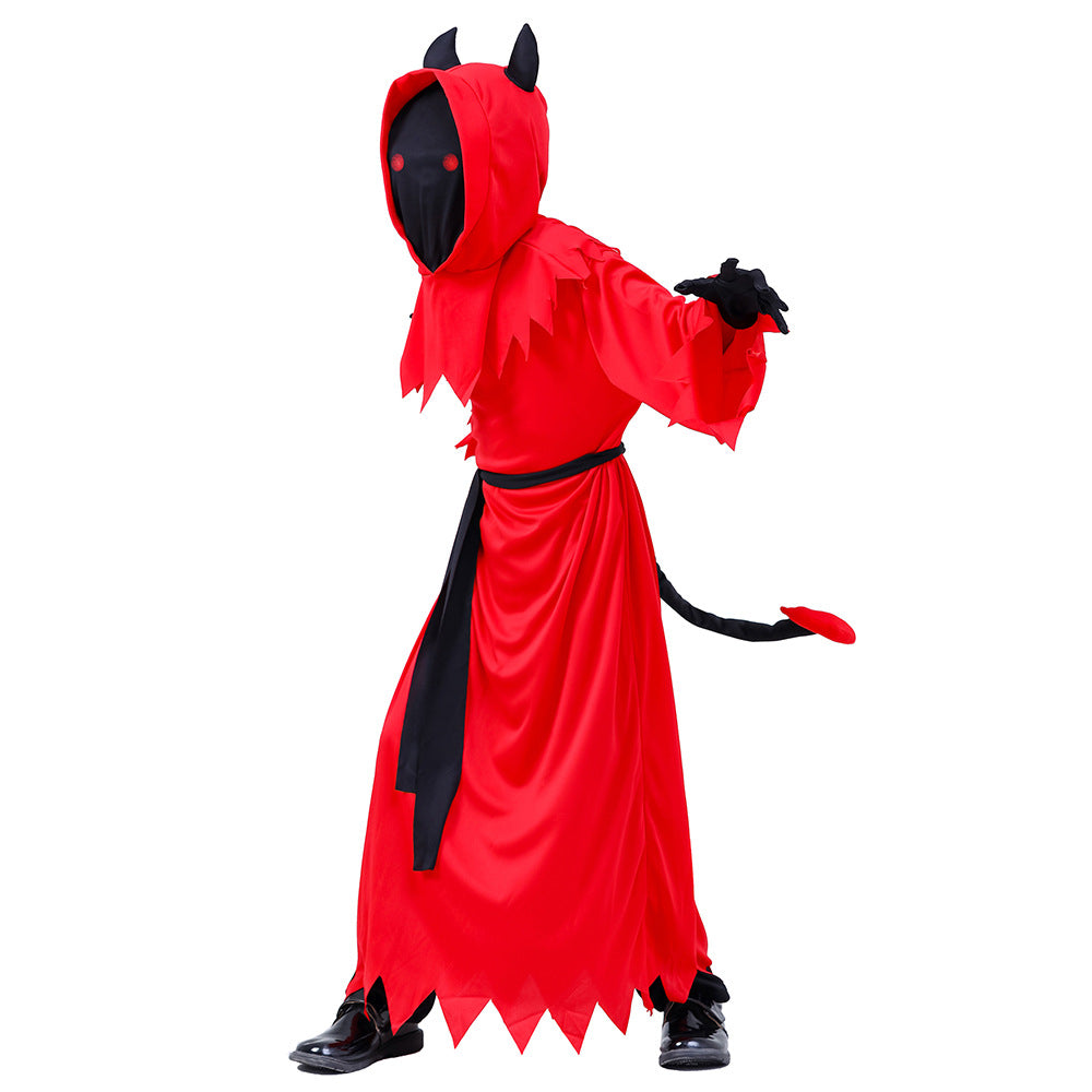 Halloween Children's Death Reaper Plays Red Devil cosplay Party Costume