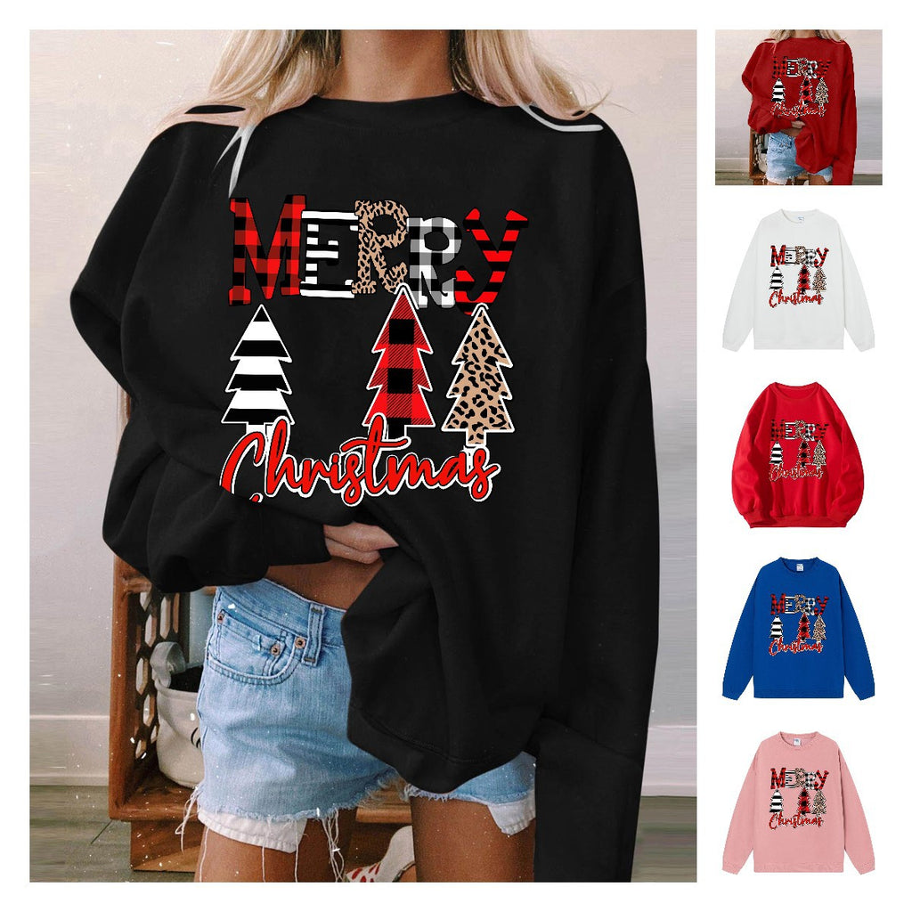 Christmas Tree Hoodie for Women Merry Christmas