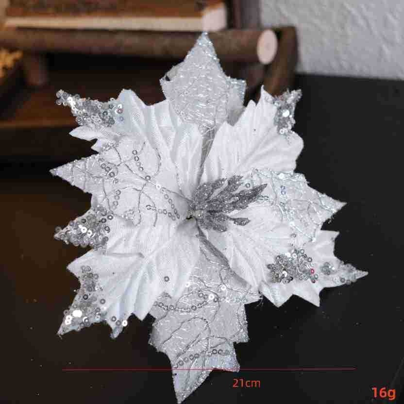 Christmas Decoration Embroidered Sequin Christmas Tree Decor Hotel Atmosphere Decoration DIY Decorative Flower