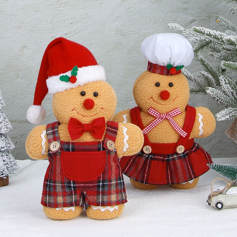 Christmas decoration gingerbread figurine American cartoon Christmas decoration party decoration doll