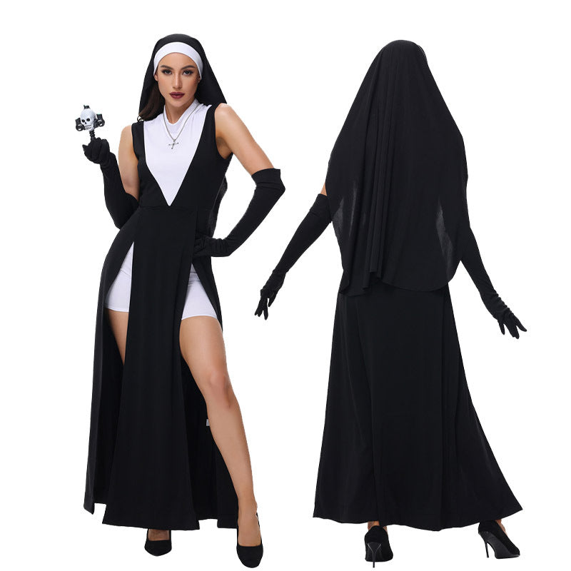 Halloween Sister COS Dress Cute Hoodie Uniform Set