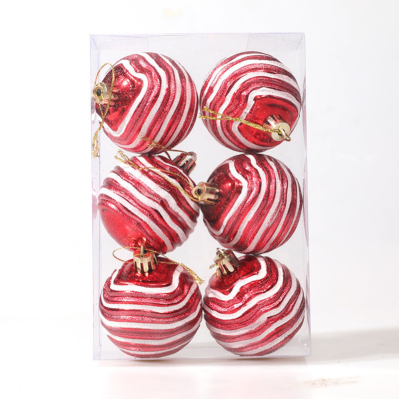 Christmas Ball Decoration Alien Ball Christmas Tree Decoration Prop 6 Water Wave Ball Set