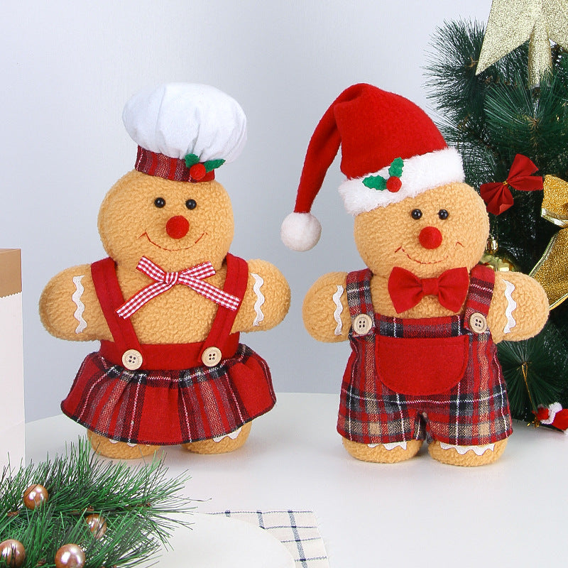 Christmas decoration gingerbread figurine American cartoon Christmas decoration party decoration doll